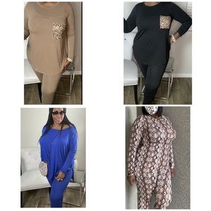 4 Buttery Soft Legging Sets(4 outfits)